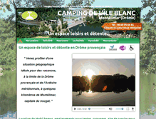 Tablet Screenshot of camping-montelimar.com